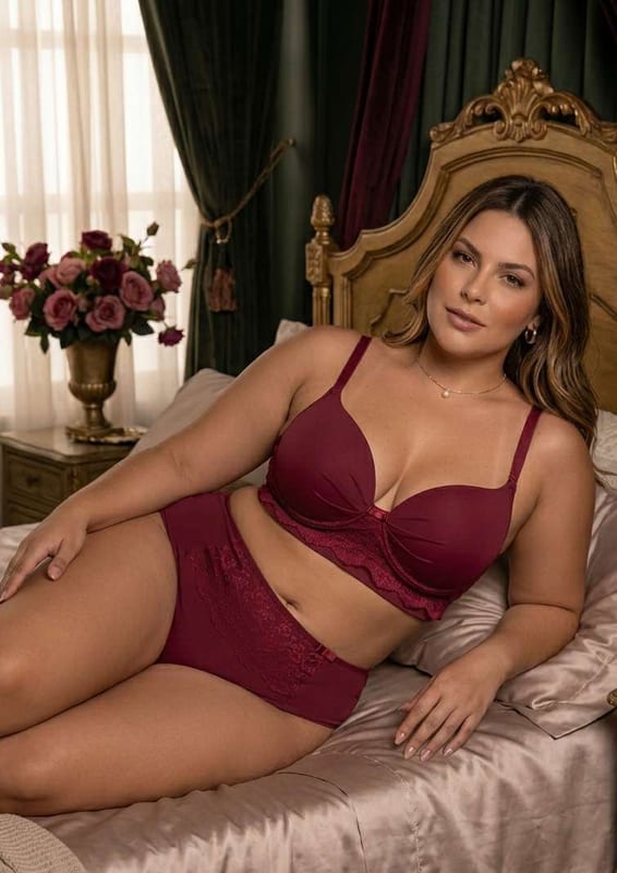 CONJUNTO PLUS SIZE EM MICROFIBRA