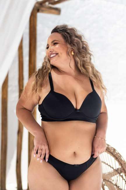CONJUNTO PLUS SIZE EM MICROFIBRA